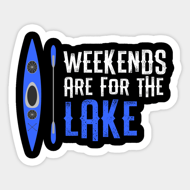 Weekends Are For The Lake Sticker by TriHarder12